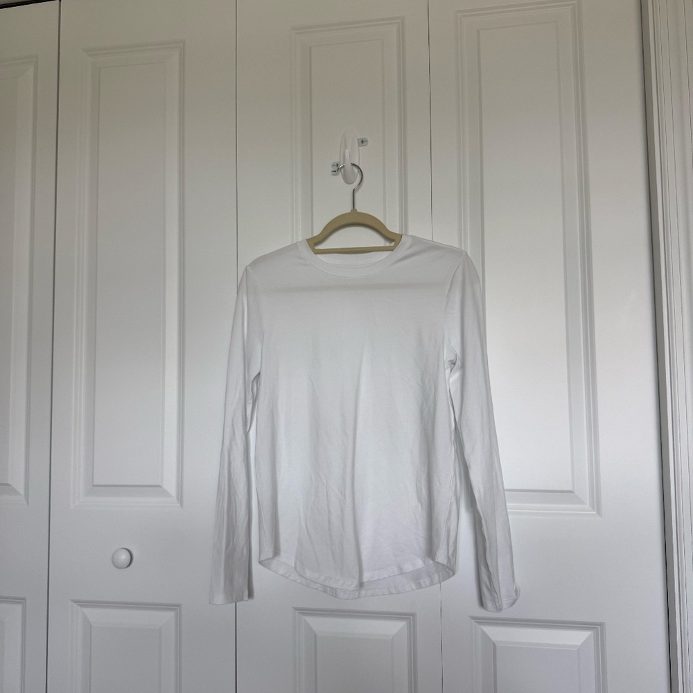 Lululemon Athletica White Long Sleeve Shirt